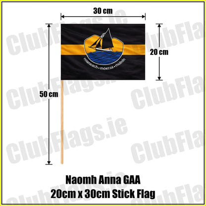 Naomh Anna GAA 20cm x 30cm Stick Flag - ClubFlags.ie