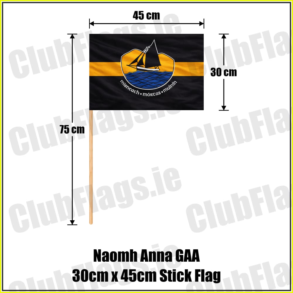 Naomh Anna GAA 30cm x 45cm Stick Flag - ClubFlags.ie