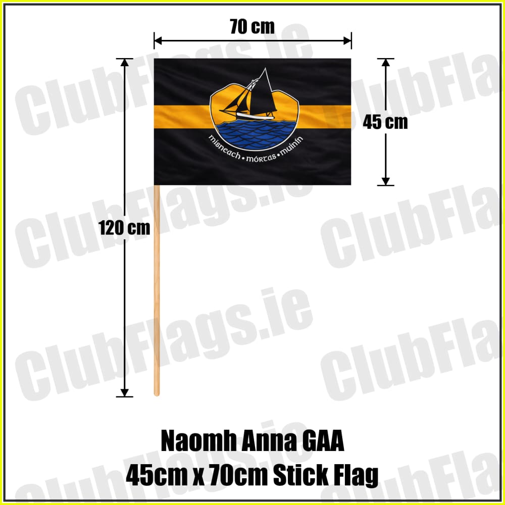 Naomh Anna GAA 45cm x 70cm Stick Flag - ClubFlags.ie