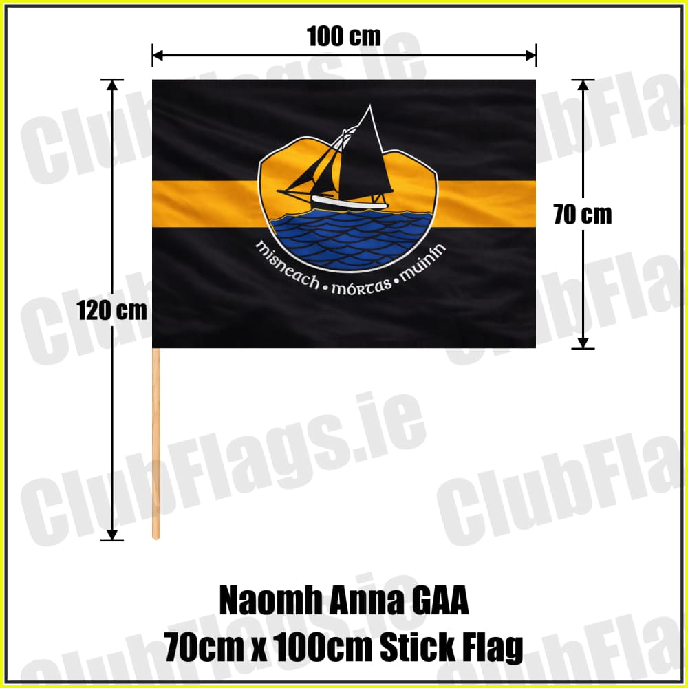 Naomh Anna GAA 70cm x 100cm Stick Flag - ClubFlags.ie
