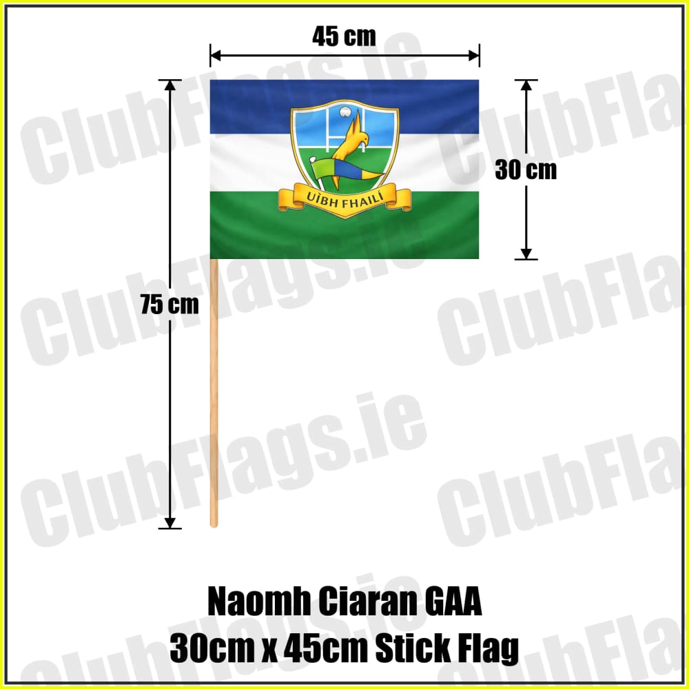 Naomh Ciaran GAA 30cm x 45cm Stick Flag - ClubFlags.ie