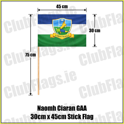 Naomh Ciaran GAA 30cm x 45cm Stick Flag - ClubFlags.ie