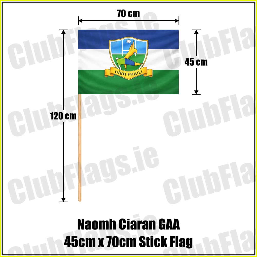 Naomh Ciaran GAA 45cm x 70cm Stick Flag - ClubFlags.ie