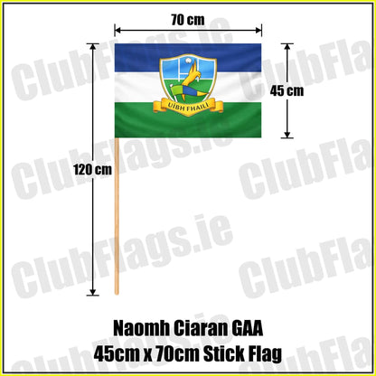 Naomh Ciaran GAA 45cm x 70cm Stick Flag - ClubFlags.ie