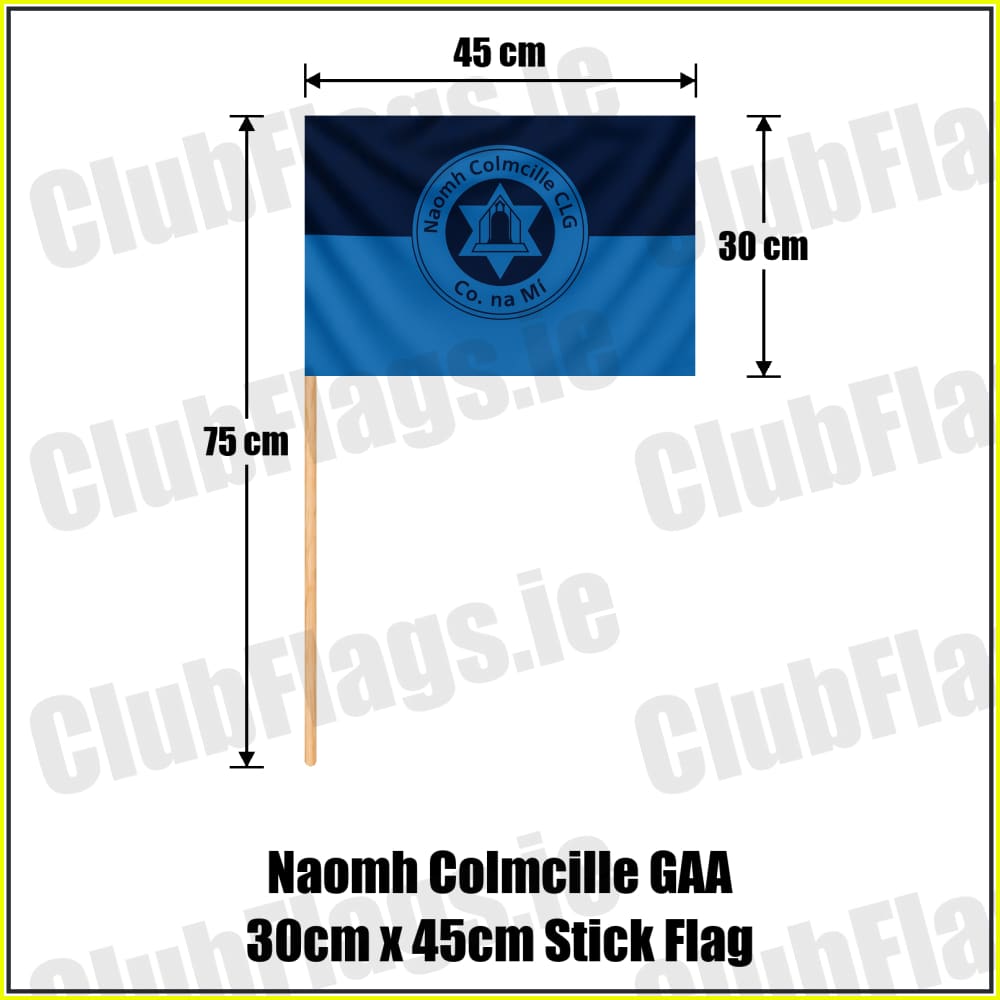 Naomh Colmcille GAA 30cm x 45cm Stick Flag - ClubFlags.ie