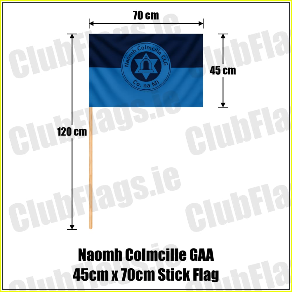 Naomh Colmcille GAA 45cm x 70cm Stick Flag - ClubFlags.ie