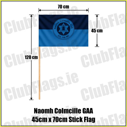 Naomh Colmcille GAA 45cm x 70cm Stick Flag - ClubFlags.ie