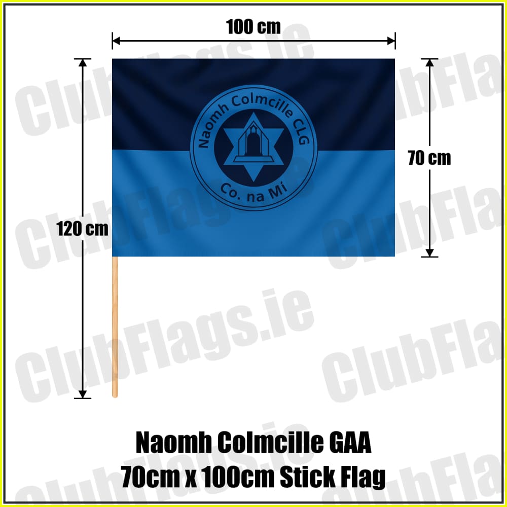 Naomh Colmcille GAA 70cm x 100cm Stick Flag - ClubFlags.ie