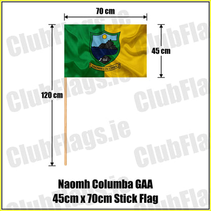 Naomh Columba GAA 45cm x 70cm Stick Flag - ClubFlags.ie