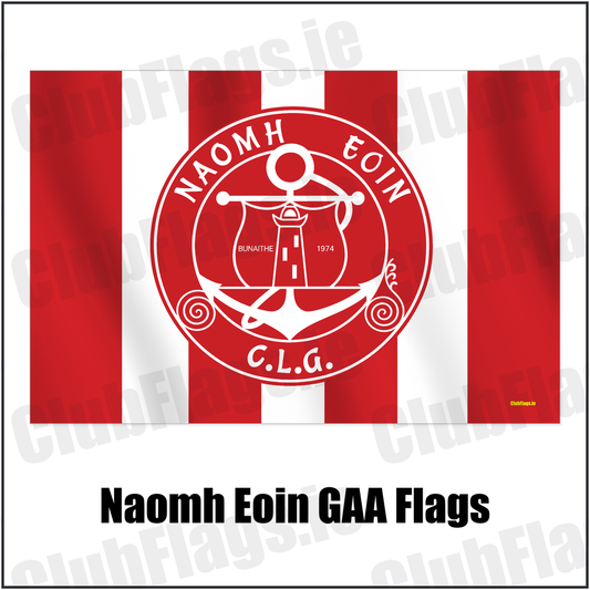 Naomh Eoin GAA Flags with the verified club crest and colours, Clare GAA - ClubFlags.ie