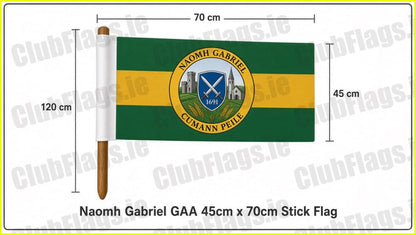 Naomh Gabriel GAA 45cm x 70cm Stick Flag - Irish Club Flag Galway GAA