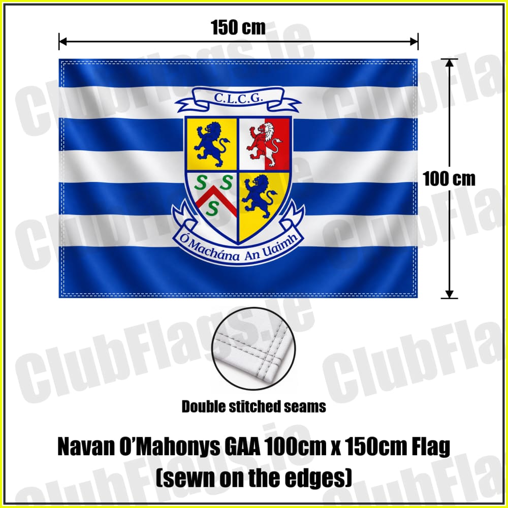 Navan O’Mahonys GAA 100cm x 150cm Flag (sewn on the edges) - ClubFlags.ie