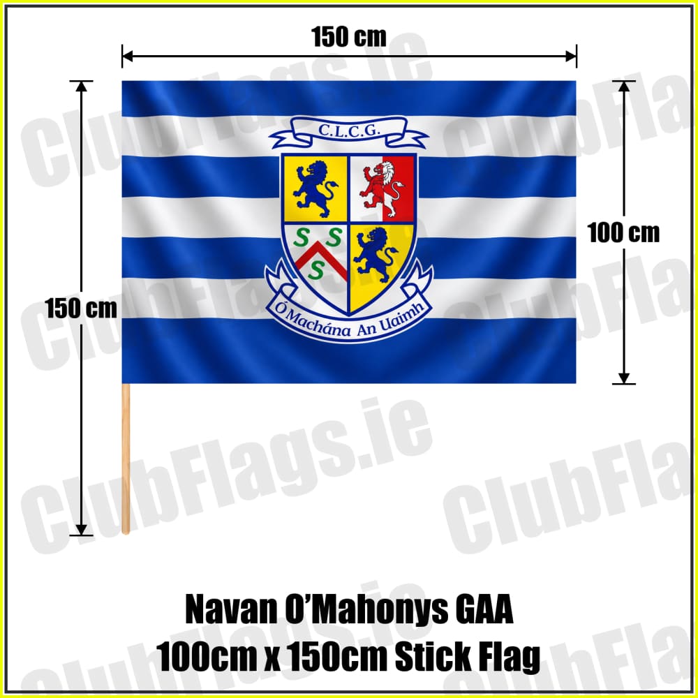 Navan O’Mahonys GAA 100cm x 150cm Stick Flag - ClubFlags.ie