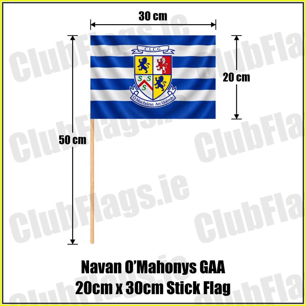 Navan O’Mahonys GAA 20cm x 30cm Stick Flag - ClubFlags.ie