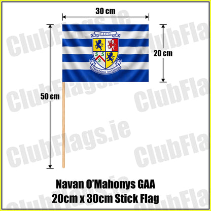 Navan O’Mahonys GAA 20cm x 30cm Stick Flag - ClubFlags.ie