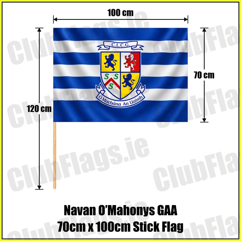 Navan O’Mahonys GAA 70cm x 100cm Stick Flag - ClubFlags.ie