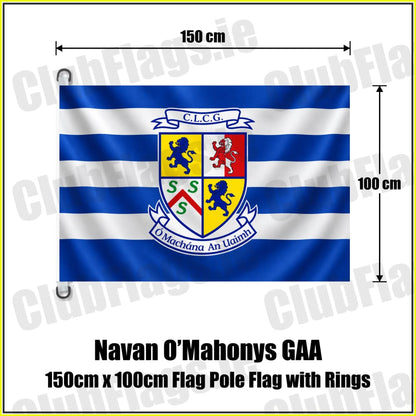 Navan O’Mahonys GAA 150cm x 100cm Flag Pole Flag with Rings - ClubFlags.ie
