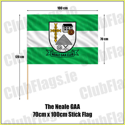 The Neale GAA 70cm x 100cm Stick Flag