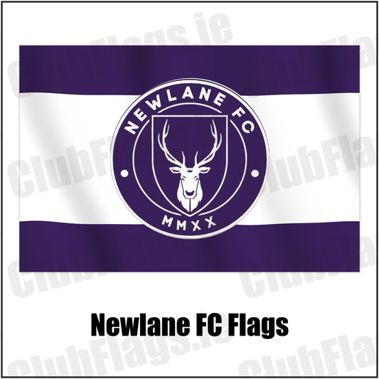 Newlane FC Flags with the club crest and colours, Dublin Football - ClubFlags.ie