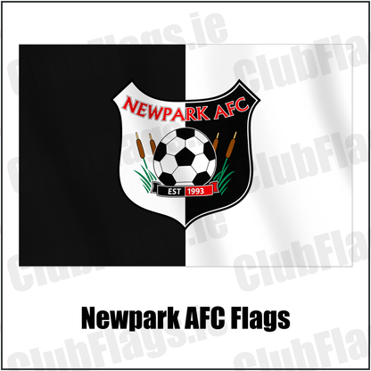 Newpark AFC Flags with the verified club crest and colours, Kilkenny Football - ClubFlags.ie