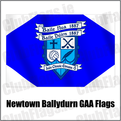 Newtown Ballydurn GAA Flags with the club crest and colours, Waterford GAA - ClubFlags.ie