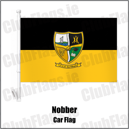 Nobber Car Flag with the club crest and colours, Meath GAA - ClubFlags.ie