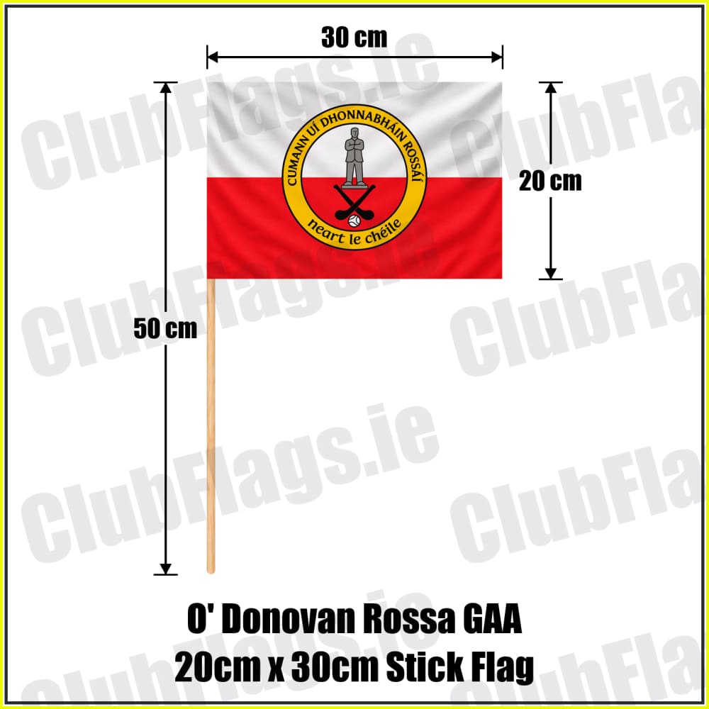 O’ Donovan Rossa GAA 20cm x 30cm Stick Flag - ClubFlags.ie