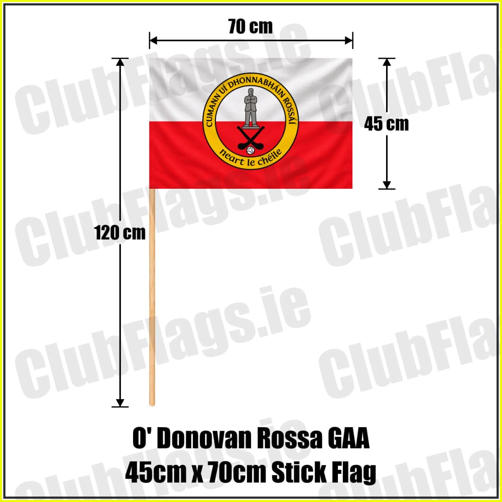 O’ Donovan Rossa GAA 45cm x 70cm Stick Flag - ClubFlags.ie