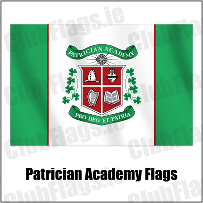 Patrician Academy Flags with the club crest and colours, Cork GAA - ClubFlags.ie