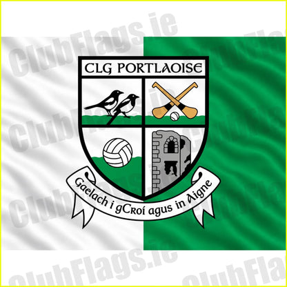 Portlaoise GAA original club flag artwork - ClubFlags.ie