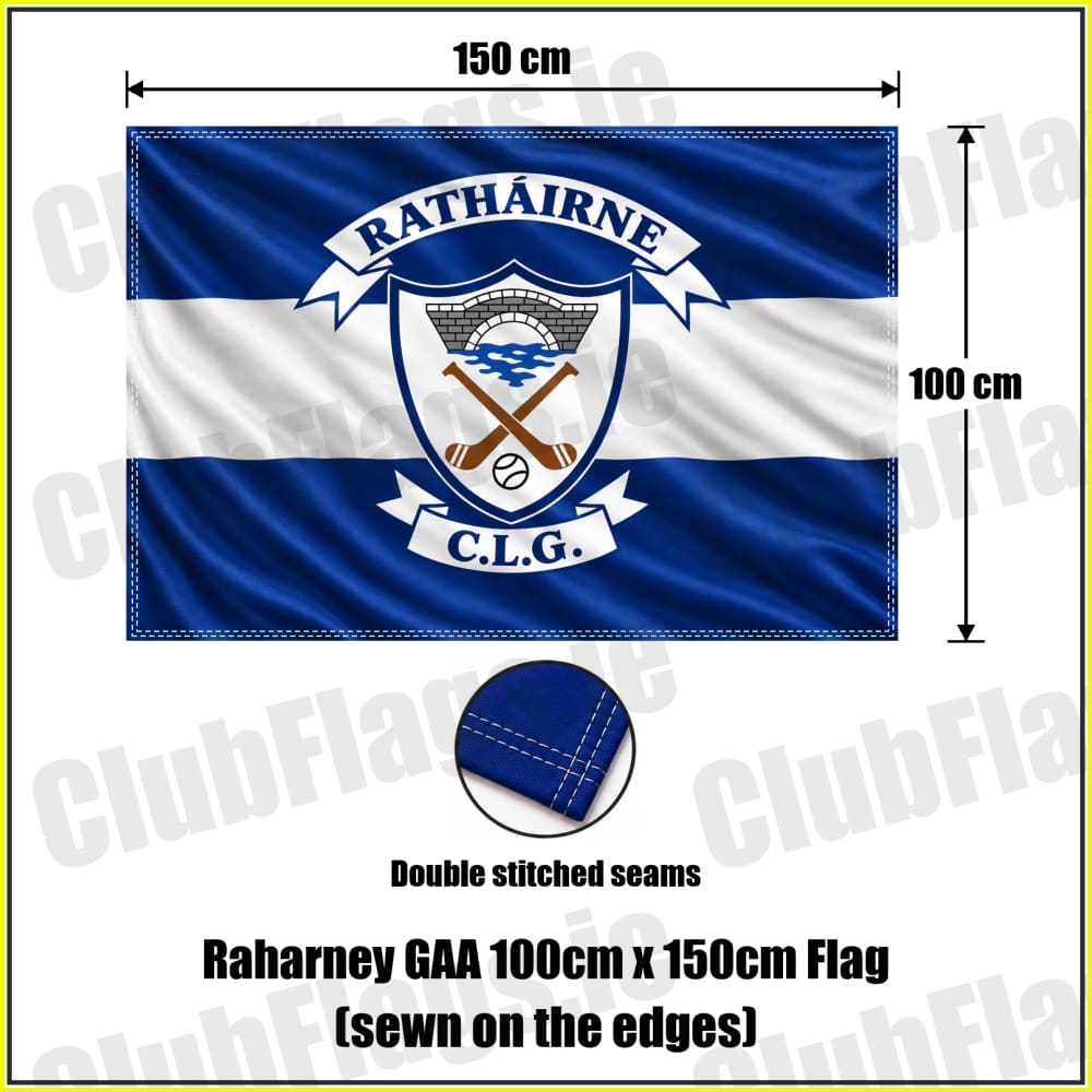 Raharney GAA 100cm x 150cm Flag (sewn on the edges) - ClubFlags.ie
