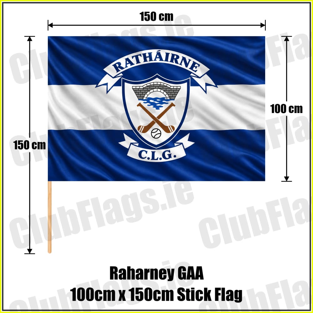 Raharney GAA 100cm x 150cm Stick Flag - ClubFlags.ie