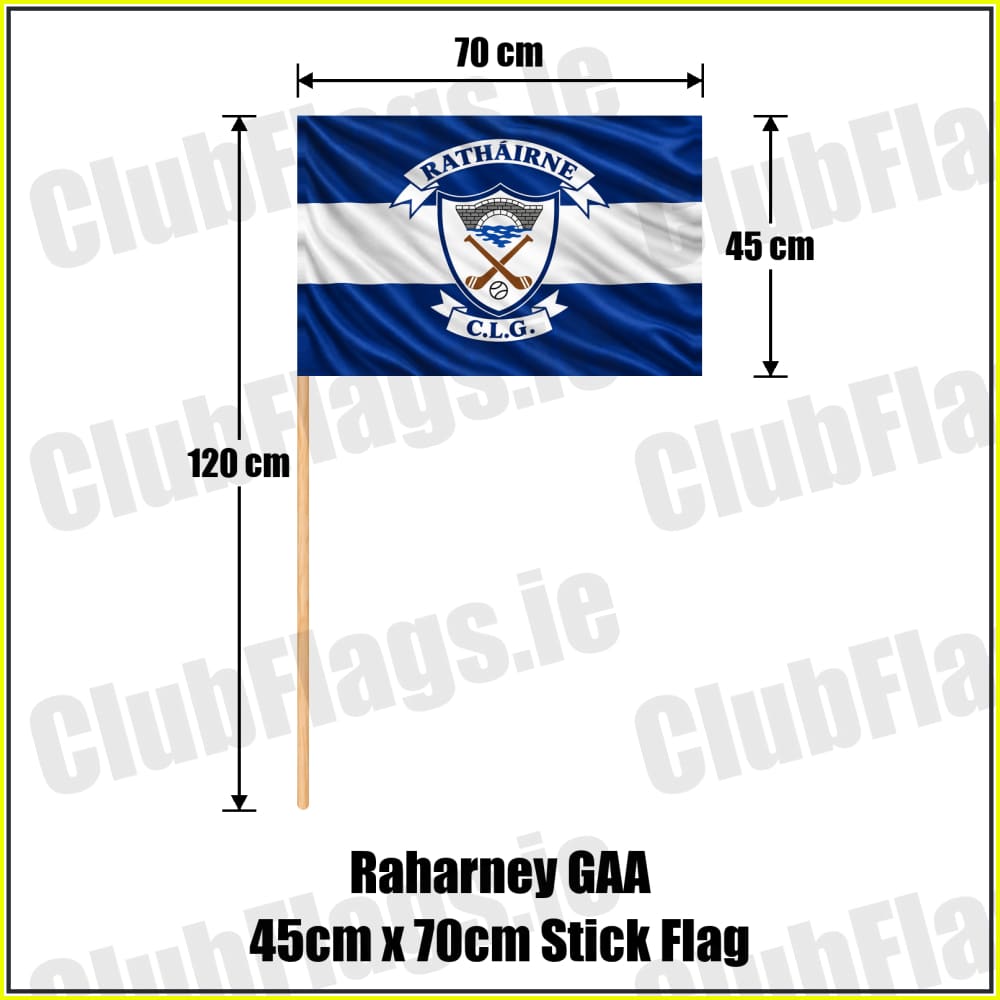 Raharney GAA 45cm x 70cm Stick Flag - ClubFlags.ie