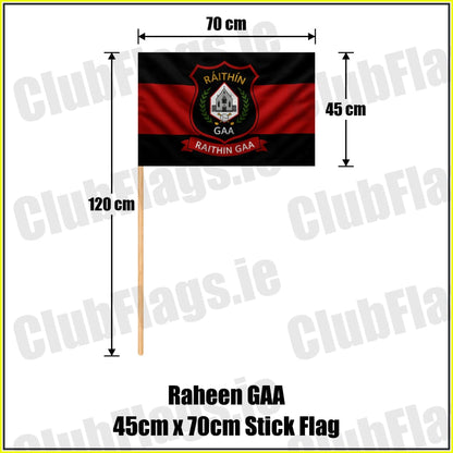 Raheen GAA 45cm x 70cm Stick Flag - ClubFlags.ie