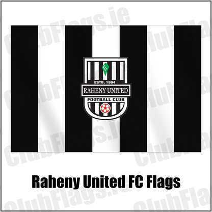 Raheny United FC Flags with the club crest and colours, Dublin Football - ClubFlags.ie