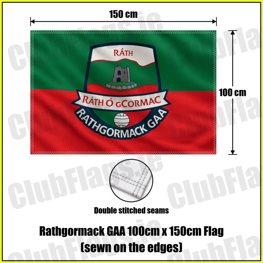 Rathgormack GAA 100cm x 150cm Flag (sewn on the edges) - ClubFlags.ie