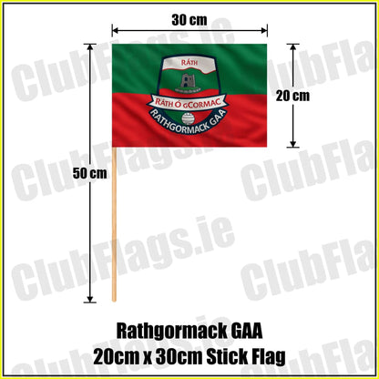 Rathgormack GAA 20cm x 30cm Stick Flag - ClubFlags.ie