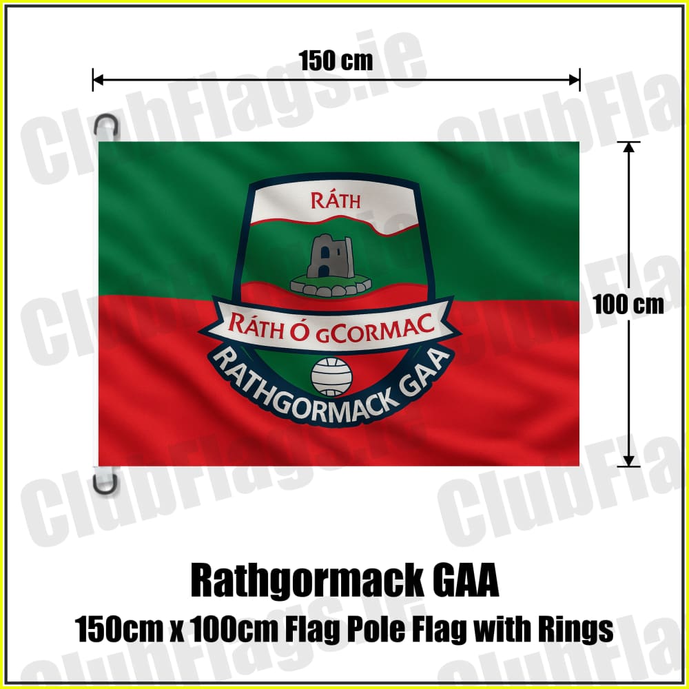 Rathgormack GAA 150cm x 100cm Flag Pole Flag with Rings - ClubFlags.ie