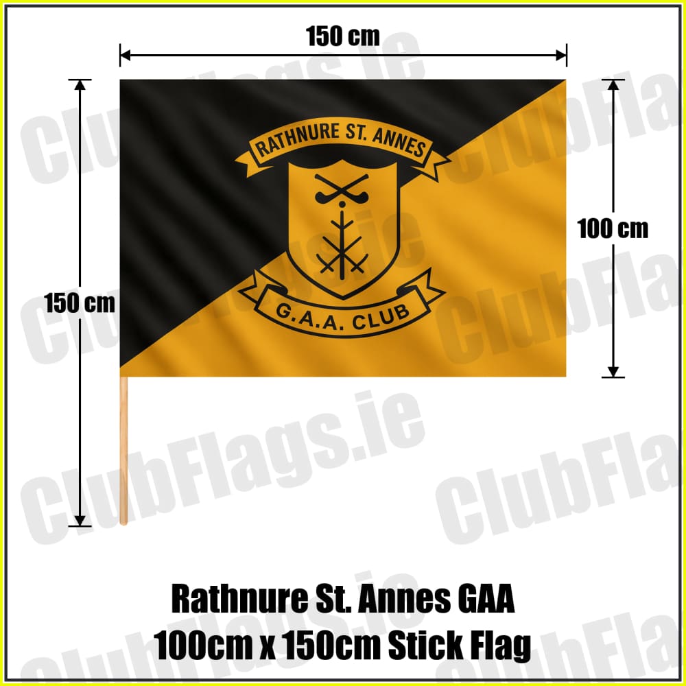 Rathnure St. Annes GAA 100cm x 150cm Stick Flag - ClubFlags.ie