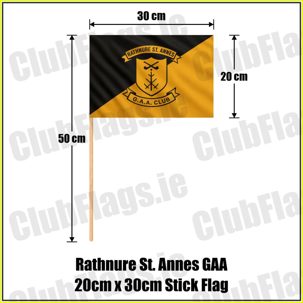Rathnure St. Annes GAA 20cm x 30cm Stick Flag - ClubFlags.ie