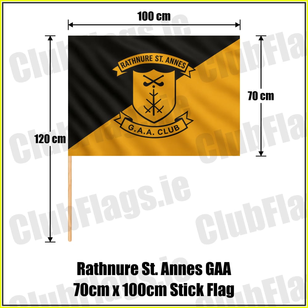 Rathnure St. Annes GAA 70cm x 100cm Stick Flag - ClubFlags.ie