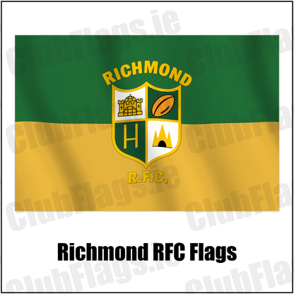 Richmond RFC Flags with the verified club crest and colours, Limerick Rugby - ClubFlags.ie