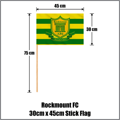 Rockmount FC 30cm x 45cm Stick Flag - ClubFlags.ie