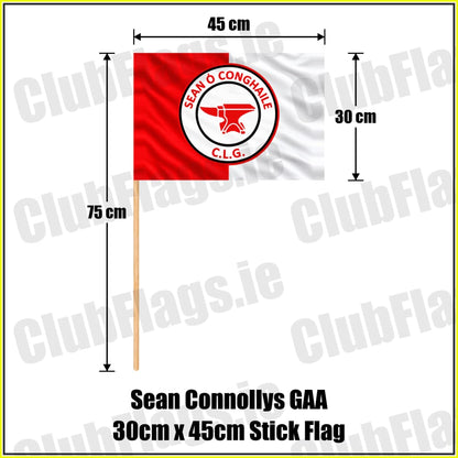 Sean Connollys GAA 30cm x 45cm Stick Flag - ClubFlags.ie