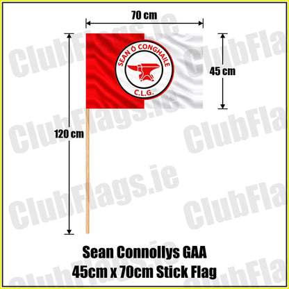 Sean Connollys GAA 45cm x 70cm Stick Flag - ClubFlags.ie