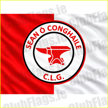 Sean Connollys GAA original club flag artwork - ClubFlags.ie