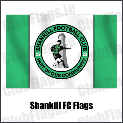Shankill FC Flags with the club crest and colours, Dublin Football - ClubFlags.ie
