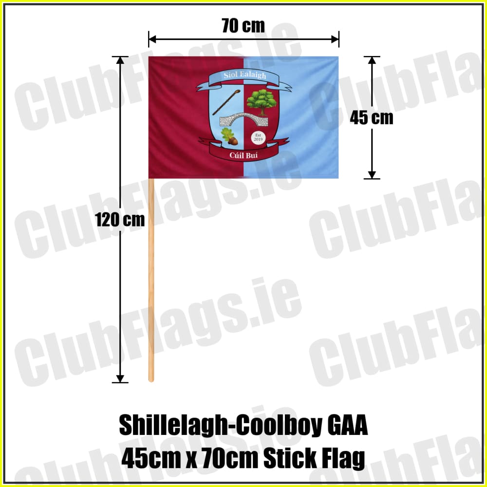 Shillelagh-Coolboy GAA 45cm x 70cm Stick Flag - ClubFlags.ie