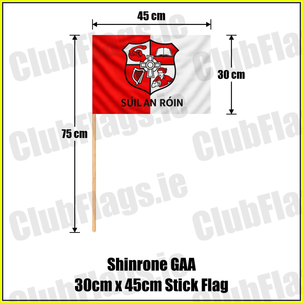 Shinrone GAA 30cm x 45cm Stick Flag - ClubFlags.ie