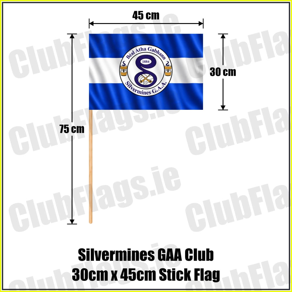Silvermines GAA Club 30cm x 45cm Stick Flag - ClubFlags.ie